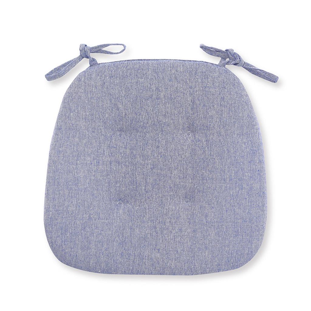 Summer Dining Chair Cushion Thickened Cotton Linen Breathable Cushion Student Horseshoe-shaped Chair Cushion Home Supplies