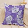 Monstera Pattern Cushion Cover Soft Plush Fabric DoubleSided Printed Cushion Covers for All Seasons Modern HomeDecor Gift