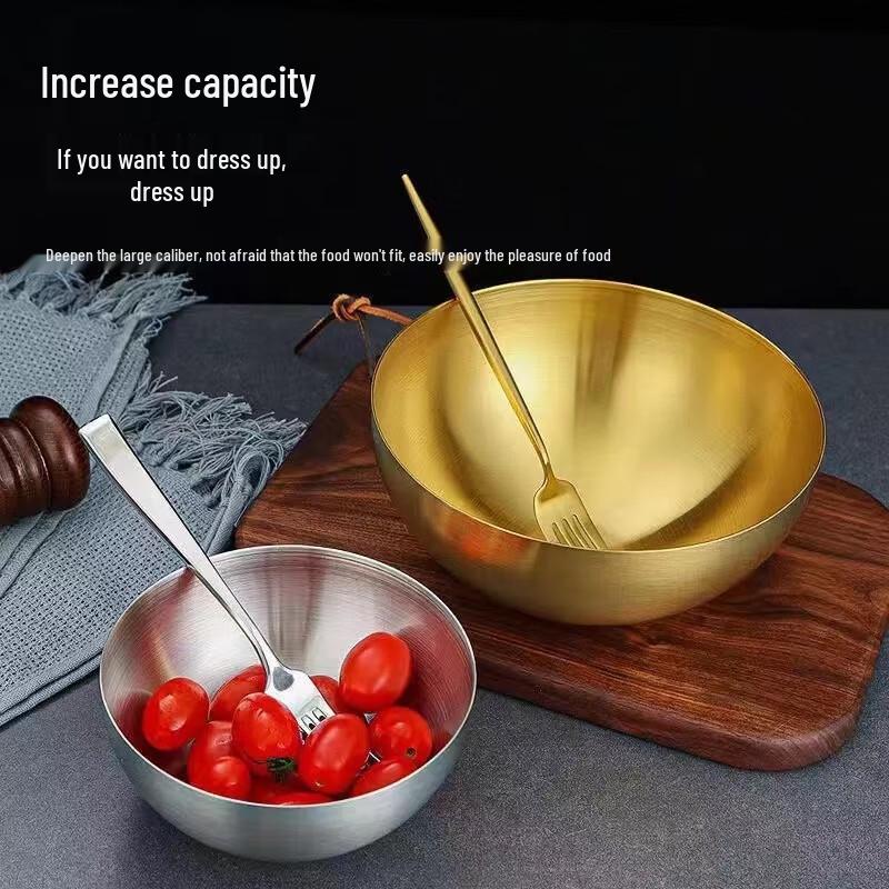 KANGMO 304 Stainless Steel Salad Mixing Bowl