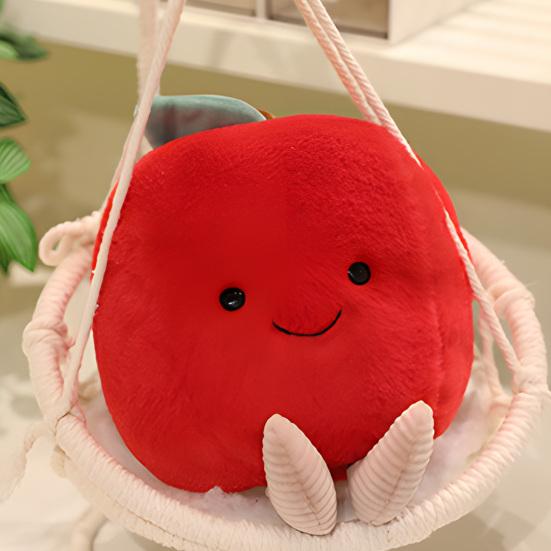 Mignon Mini Fruit Peluche Jouet Animaux en Peluche Doux pour Enfants Réaliste Câlinable Jouet à Câliner pour Machines à Griffes Prix Cadeau d'Anniversaire