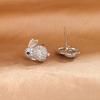 Chic Diamond Bunny Stud Earrings for Women
