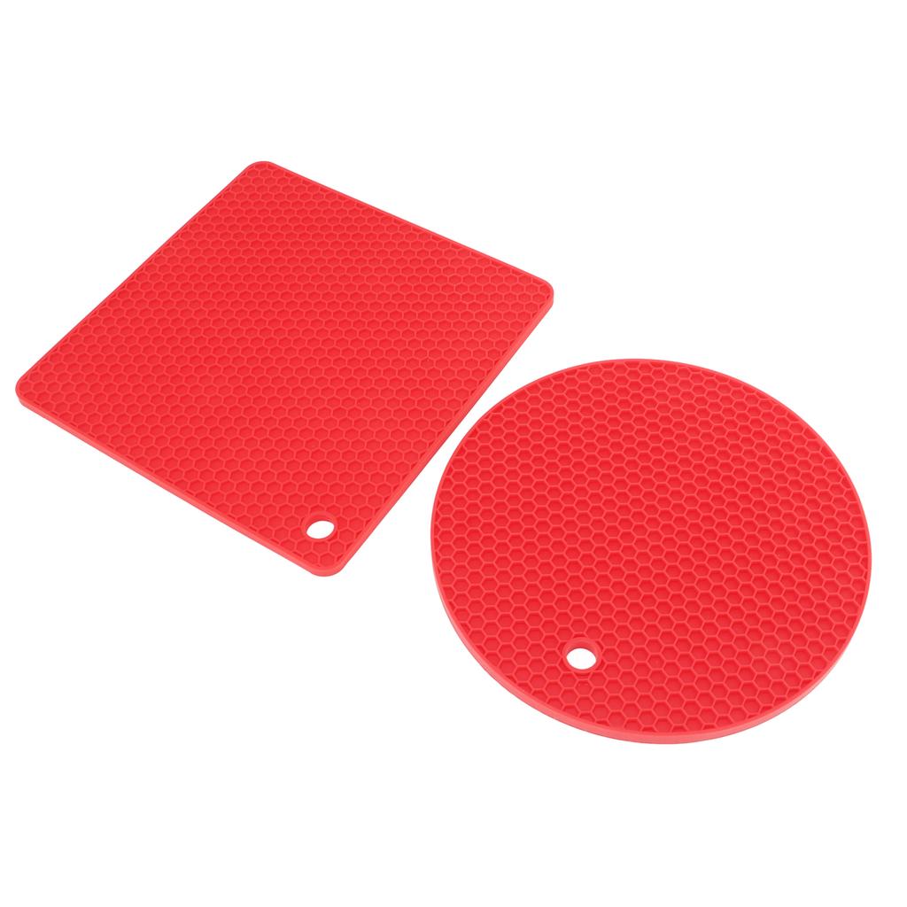 5 PCS 2 Round 3 Silicone Mat Multipurpose Hot Pads for Hot Dishes Tables