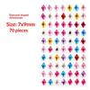 1Sheet Self Adhesive Rhinestone Jewelry Stickers On Face Gem Stickers Crystal Crafts Nail Body Makeup Card Making Craft Supplies