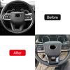 Car Accessories For Toyota Land Cruiser 300 J300 LC300 2022 2023 Carbon Fiber Grain Steering Wheel Decoration Trim 3pcs