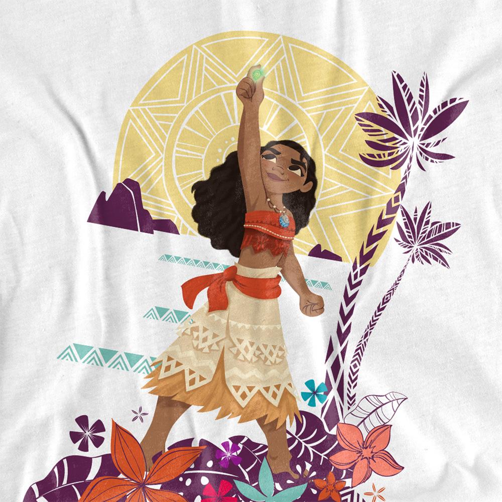 Moana Unisex Adult Heart Sunset T-Shirt