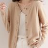 GMXIA Cardigan Women's Thin O Neck Loose Knit Long Sleeve Jacket Tops Air Conditioner Shirt