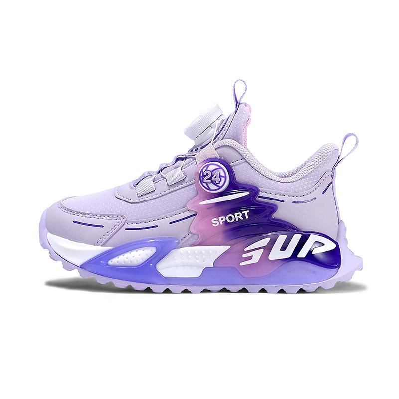

New Design Children Shoes Pink Platform Girls Tennis Sneaker PU Leather Autumn Kids Daily Sports Shoes School Sneaker for Girl 36 фіолетовий