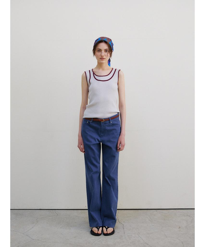 Ninnis [4Nd] Vintage Herringbone Pants (Blue)