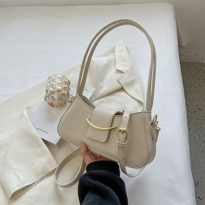 Fashionable Minimalist Women's Underarm Bag Trendy Small Square Shoulder Purse