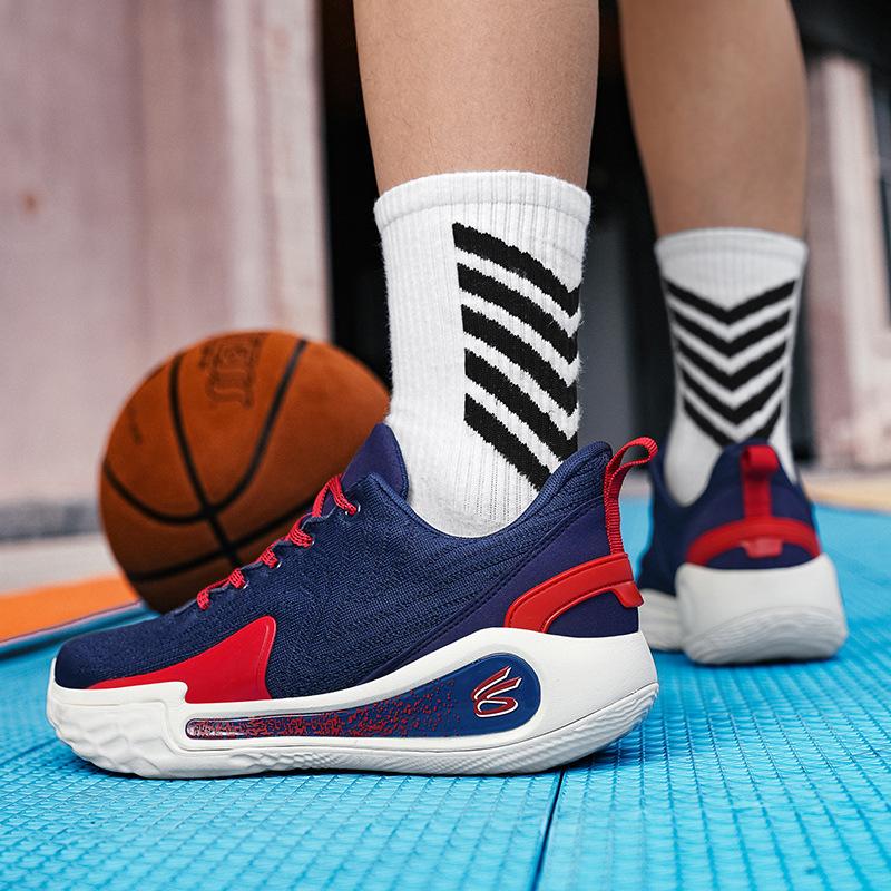 2025 Library 12 Miles Basketball Shoes Boys Low-top Students Youth Game Sports Shoes Actual Combat Sports Shoes Boys Running Shoes