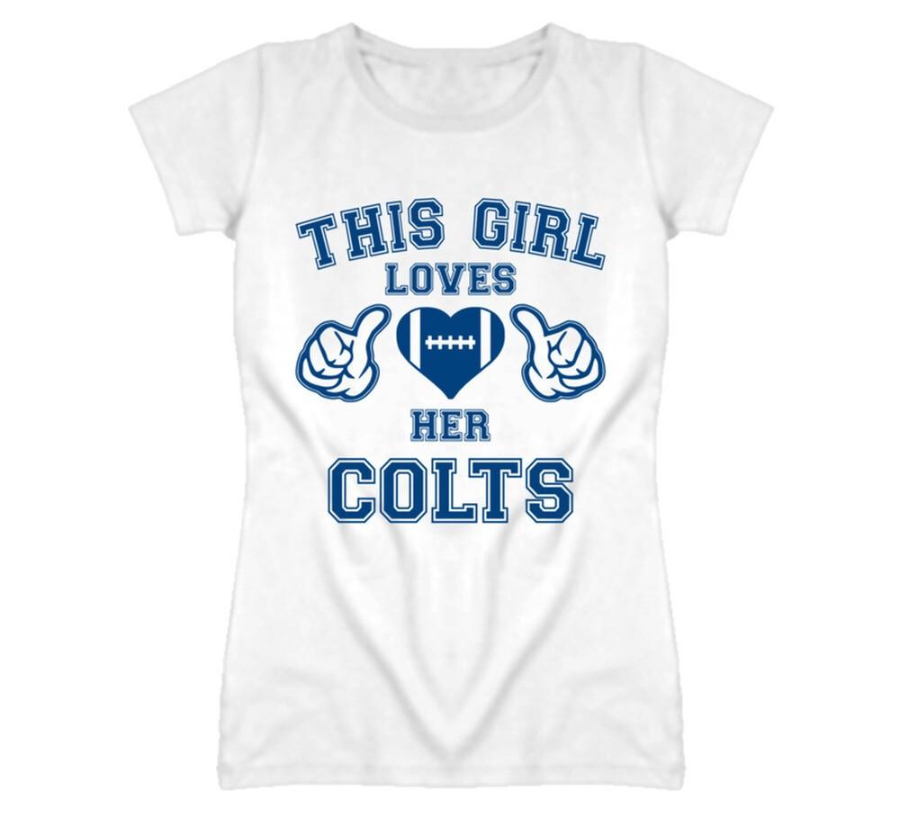 

This Girl Loves Her Indianapolis Colts Football T Shirt 4XL