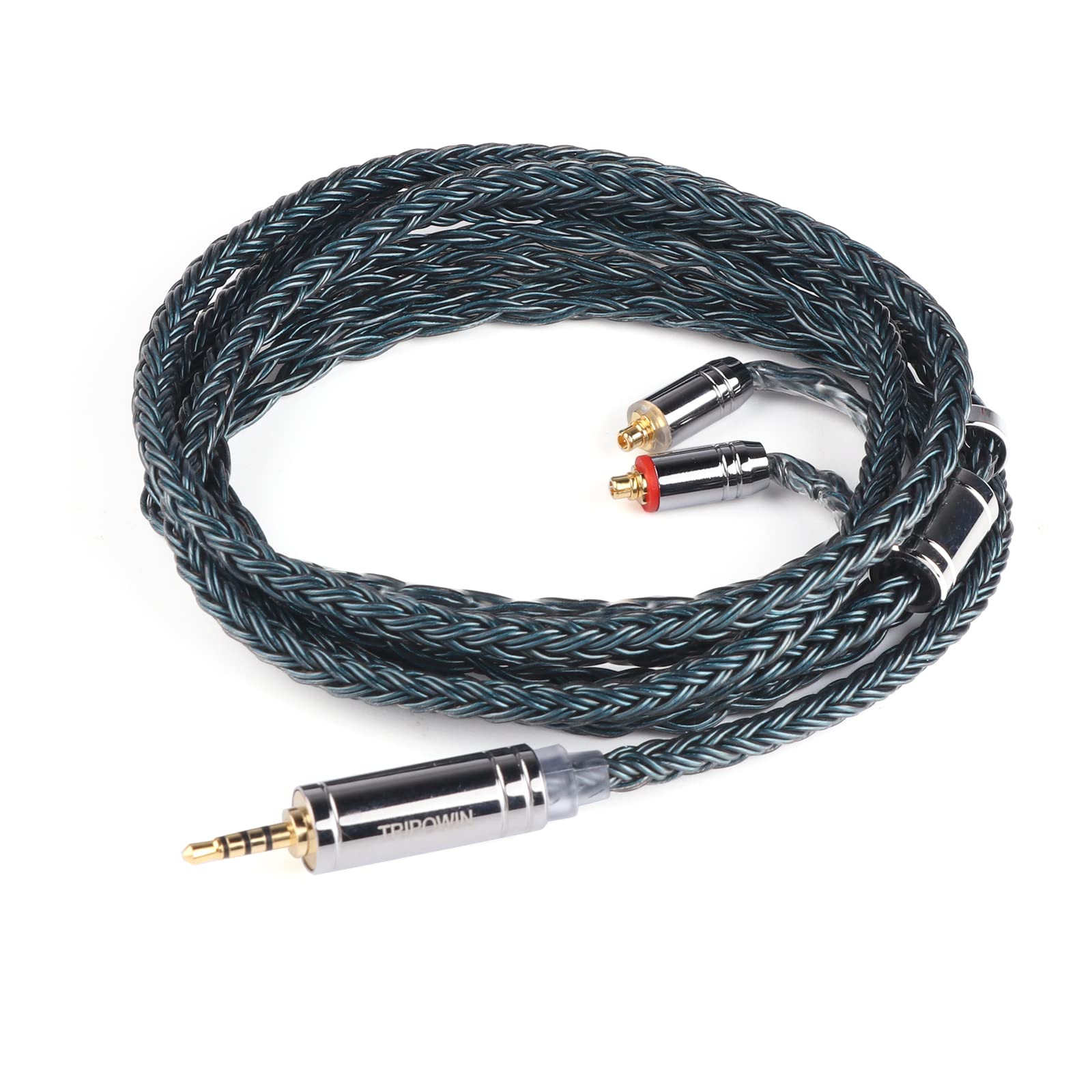 

New TRIPOWIN Zonie 16 Core Silver Plated Cable SPCHIFI Earphone Upgrade Cable [2022 Version] & (2.5mm-MMCX, Moss)