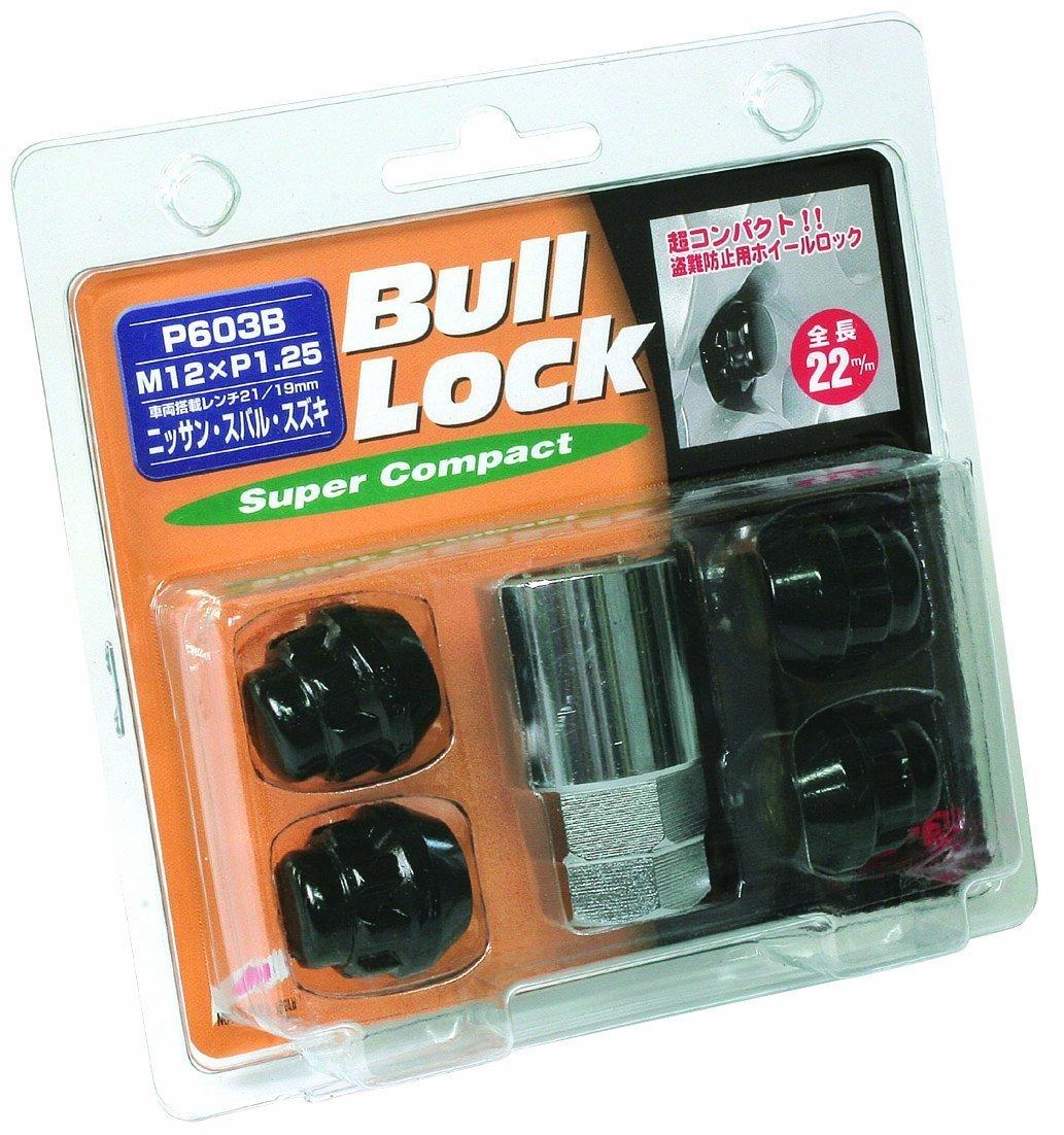Секретный болт Bull Lock Суперкомпактный Тип M12 x P603B KYO-EI [Kyoei Sangyo] [Мешок 21HEX] P1.25 [Количество 4 шт.] [Номер детали] чёрный