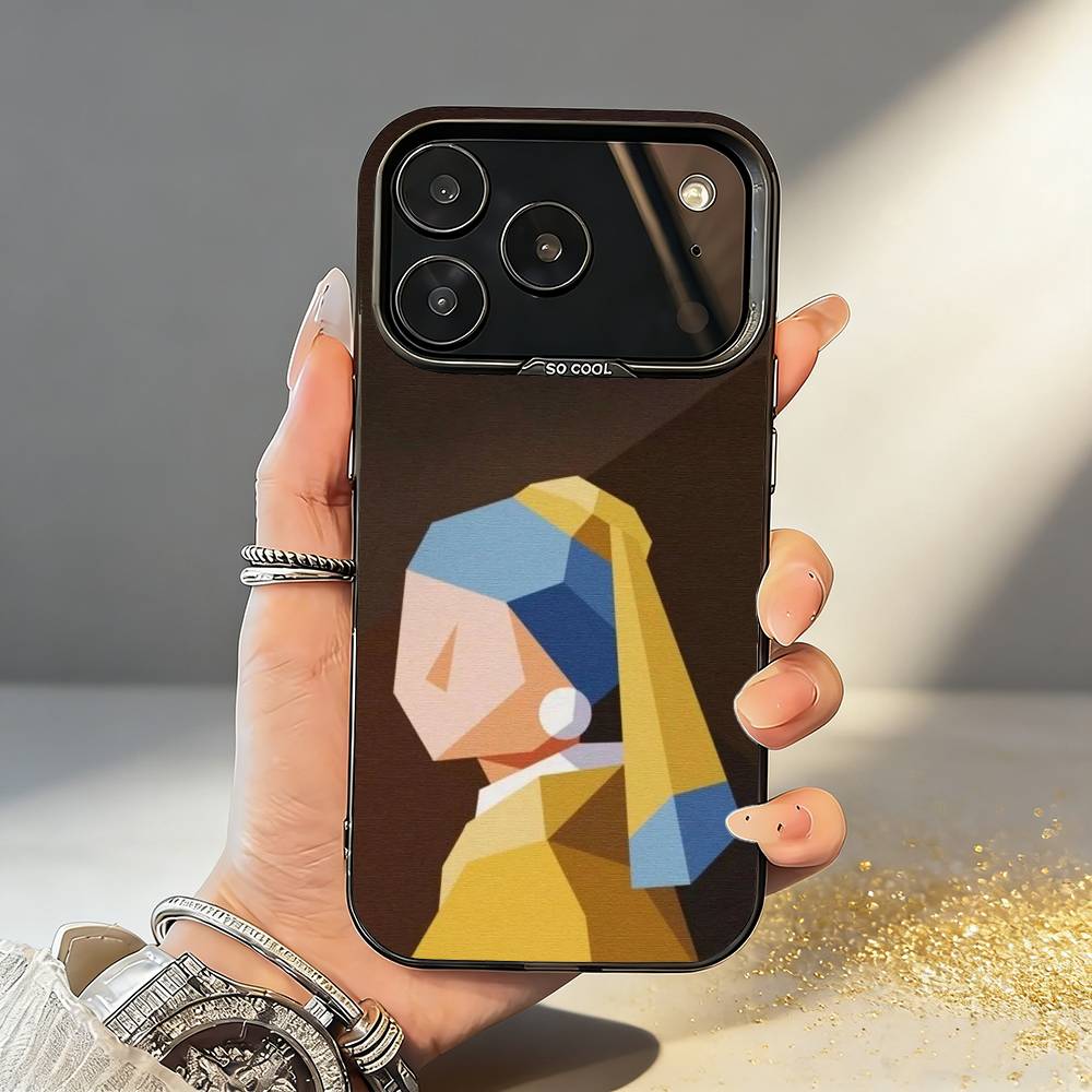 W-Wassily K-Kandinsky Art Phone Case For iPhone17,16,15,14,13,12,11,Pro,MAX Gray Matte Silicone Black Cover
