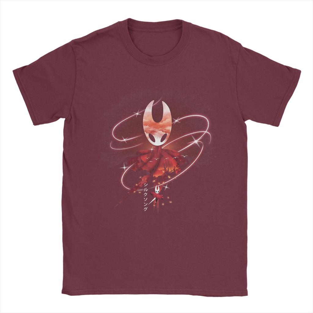 Men Hollow Knight Silksong The Hornet T Shirts  Cotton Clothes Cool Short Sleeve Round Collar Tees Unique T-Shirts