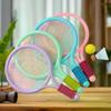 1 SetLightweight Children Tennis Badminton Tennis Racquets Kids Badminton Rackets Kit Parent Child Interactive Toys For Children
