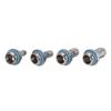 6 PCS PC Wasserkühlung Two-Touch-Fitting G1/4 Gewinde Barb Stecker für Rohr