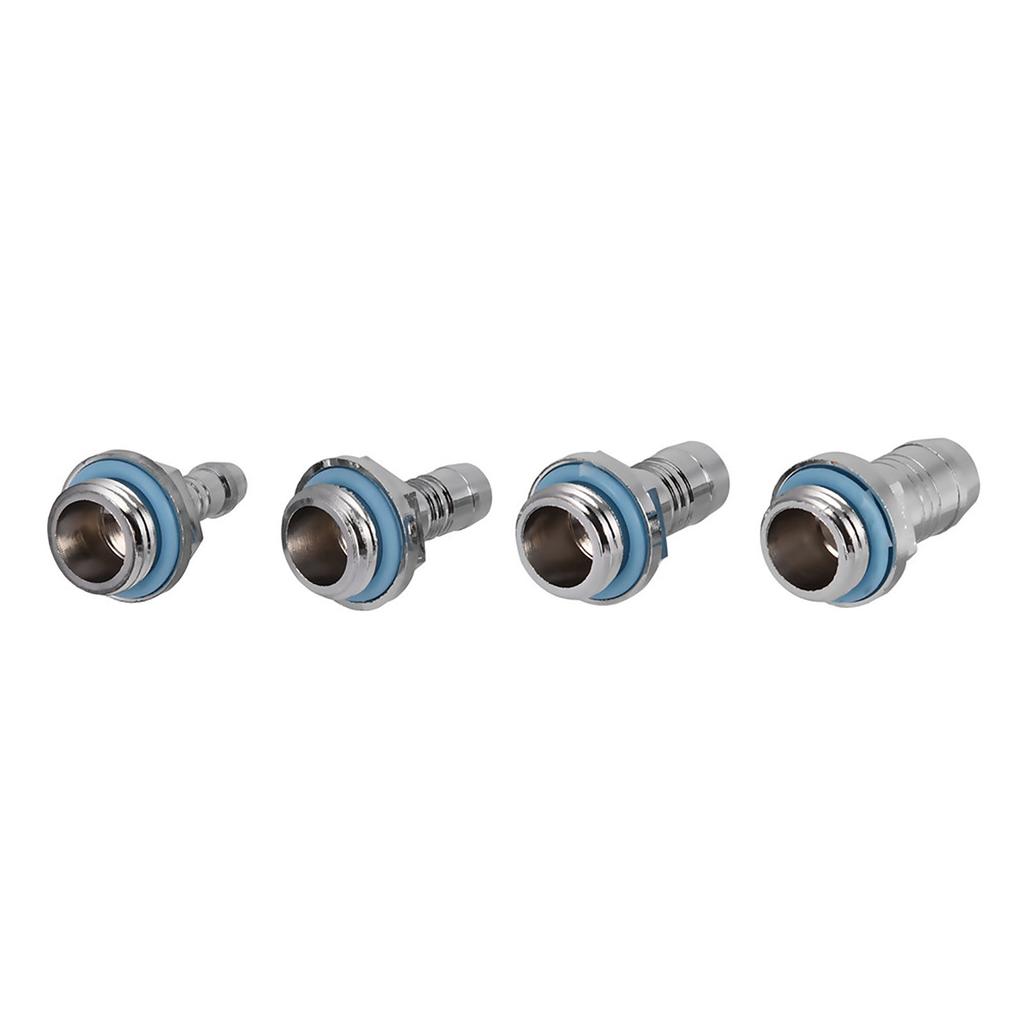 6 PCS PC Wasserkühlung Two-Touch-Fitting G1/4 Gewinde Barb Stecker für Rohr
