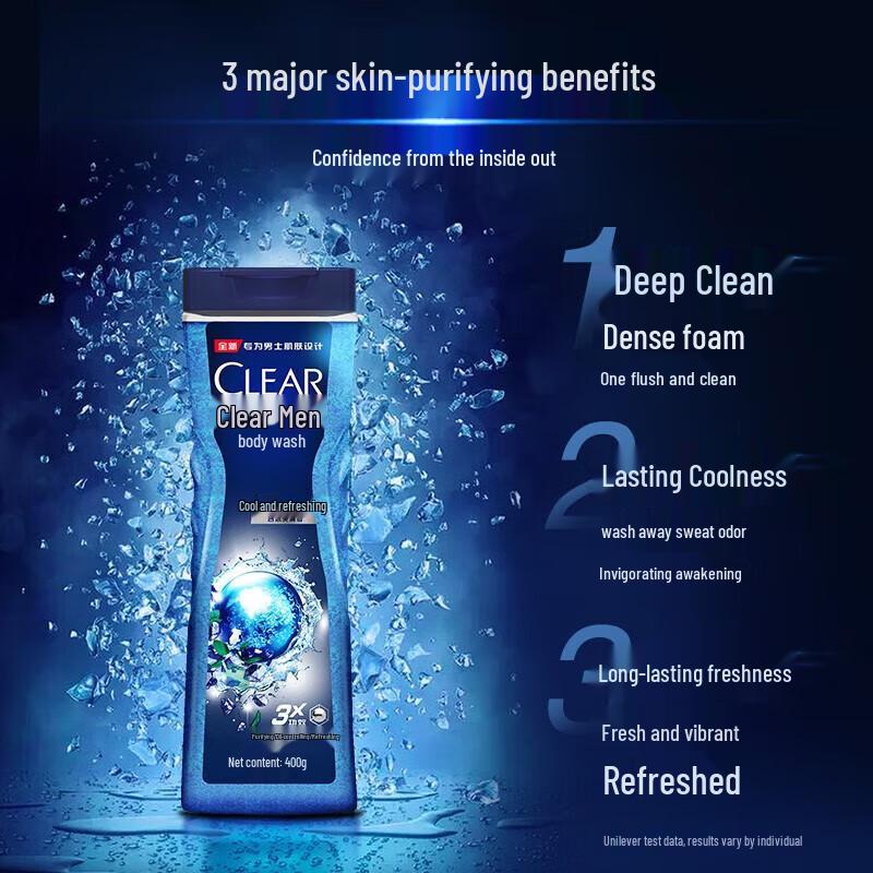 Clear Men Ice Cool Oil Control Shower Gel