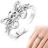 925 Silver Women Open Rings Tree of Life Clover Cat Claw Open Ring For Party Jewelry Anniversary Birthday Gift