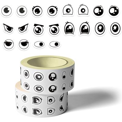 סט של 500 מדבקות סמיילי עם עיניים מתנדנדות, מתאים לטלפונים ניידים, מחברות, מזוודות ובקבוקי מים, קישוט שרבוט