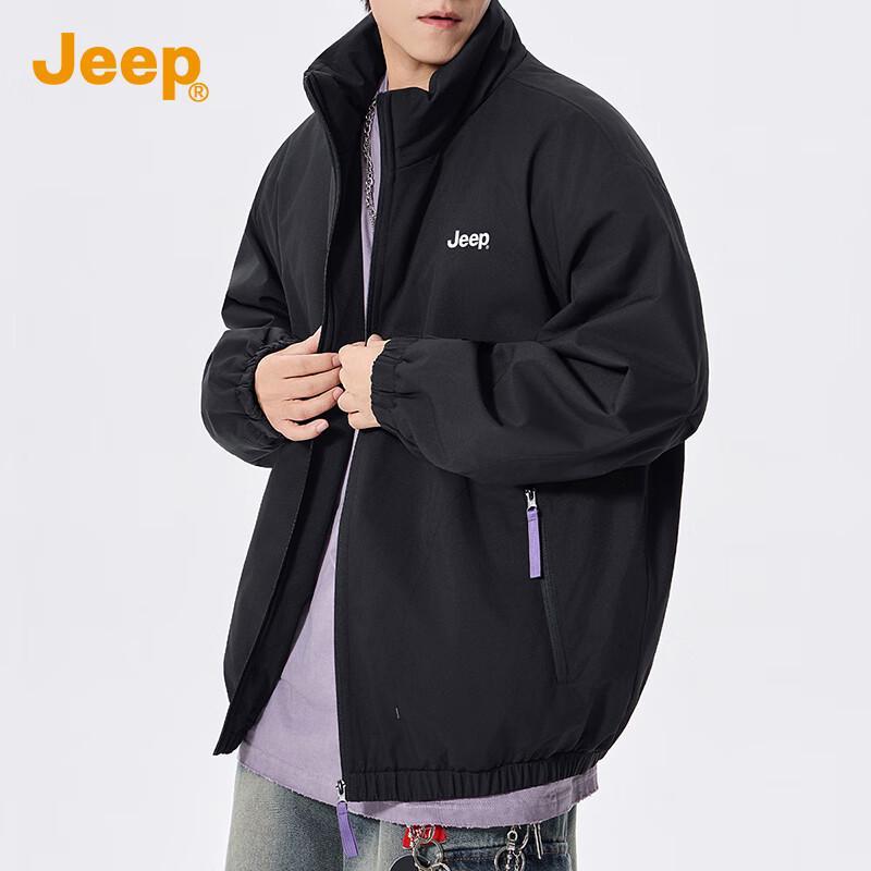 JEEP Men's 2025 Autumn/Winter Padded Windproof Baseball Jacket