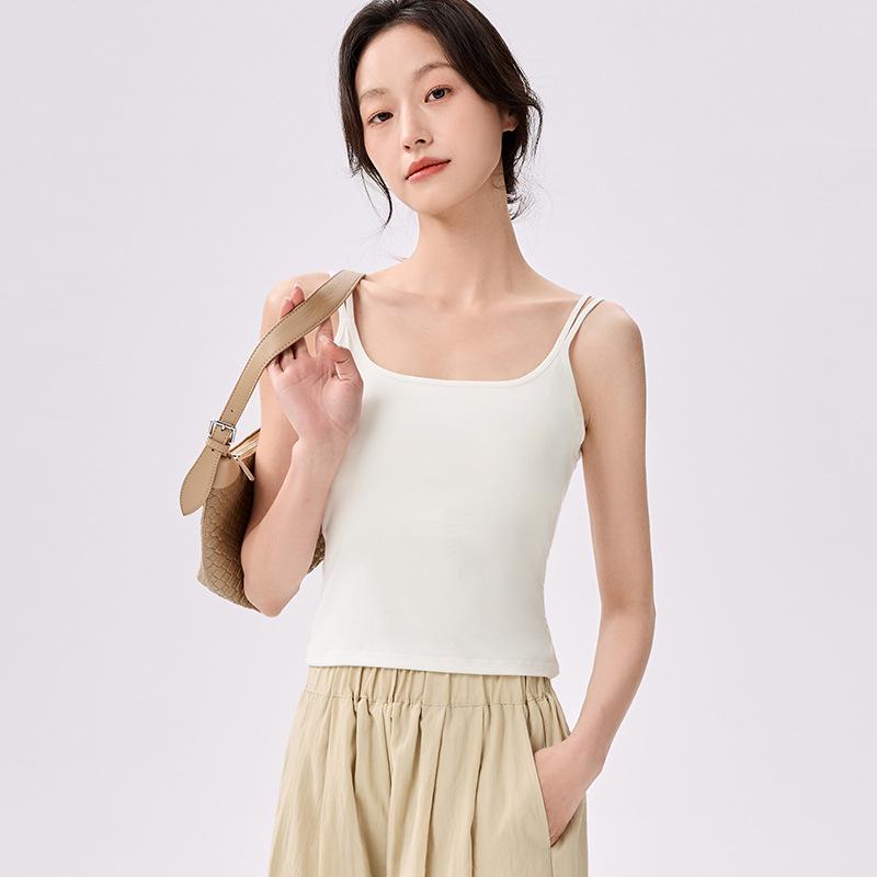 Bezešvá letní vesta bez rukávů s bočním krytím pro ženy