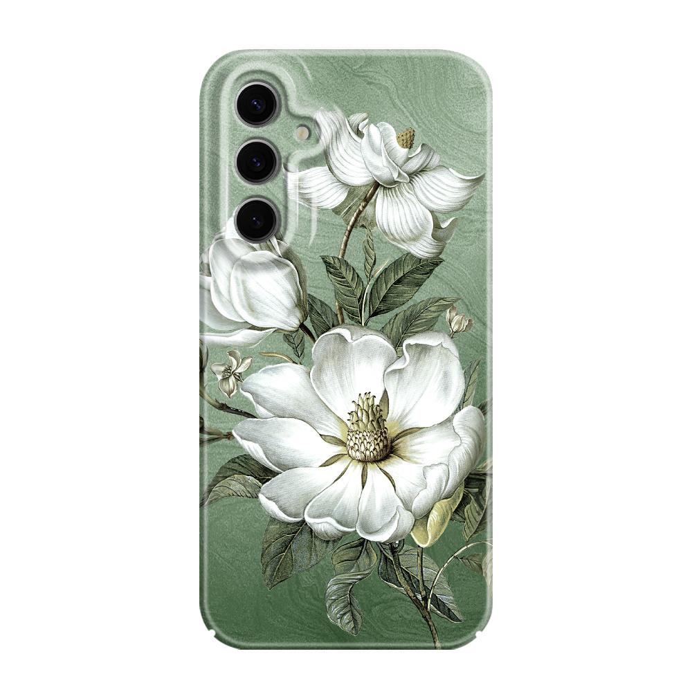 Gorgeous Magnolia Phone Case For Samsung Galaxy S25 S24 S23 S22 S21 S20 Plus Ultra FE 5G Film Hard Cover