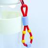 Flexible Silicone Water Bottle Strap, Beaded Handheld Lanyard with Keychain for Water Bottles, Tumblers and Daily Use