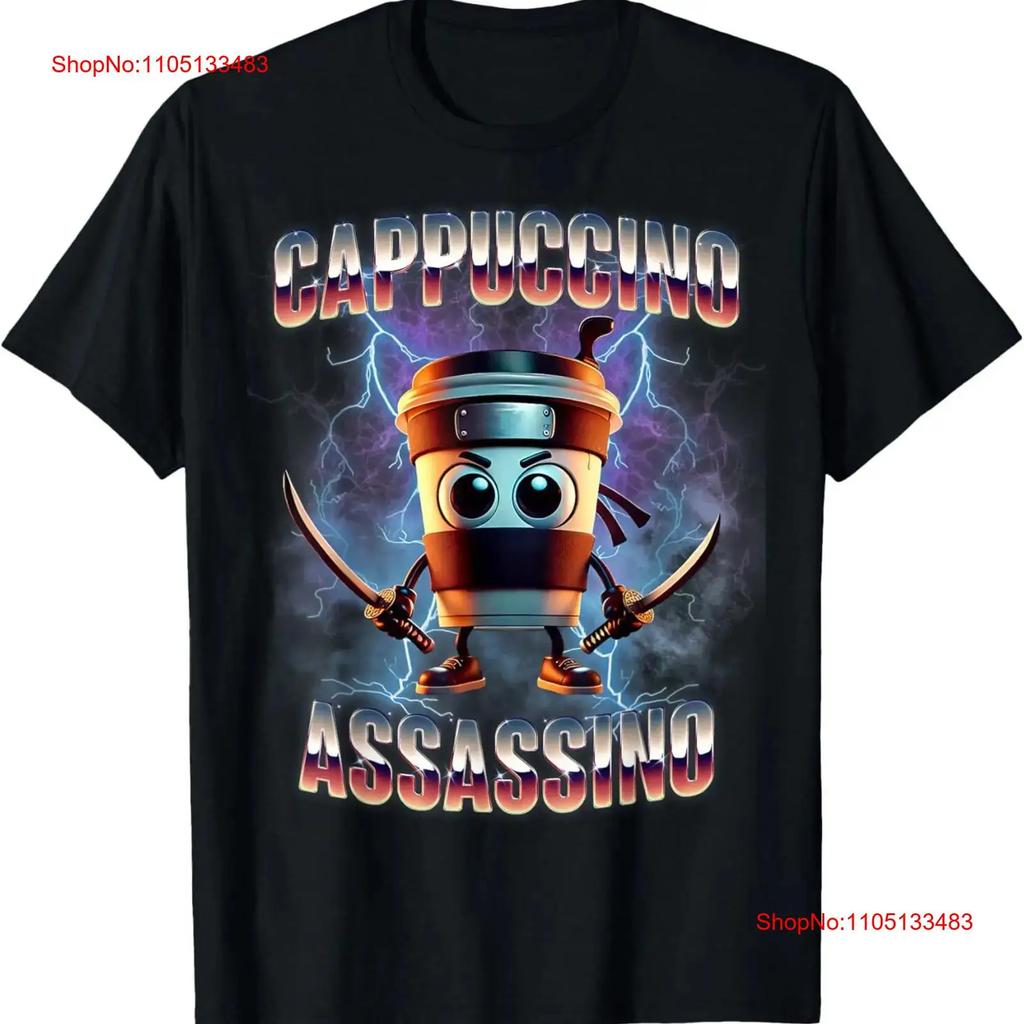 Cappuccino Assassin Ninja Coffee Cup T-shirt