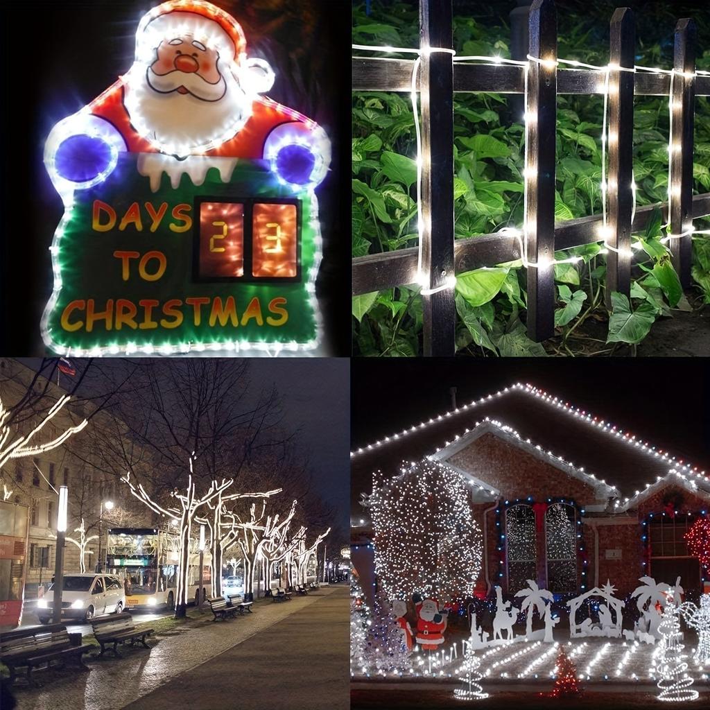 Solar-Powered Outdoor String Lights 7m 10m 22m 8 Modes Waterproof Garden Lamp for Tree Patio Fence Patio Christmas Fairy Light