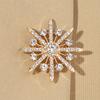 2024 NEW Trendy Luxury Snowflake Brooches Unisex Simple Original Rhinestone Brooch Pins For Women Man Jewelry Gifts Dropshipping