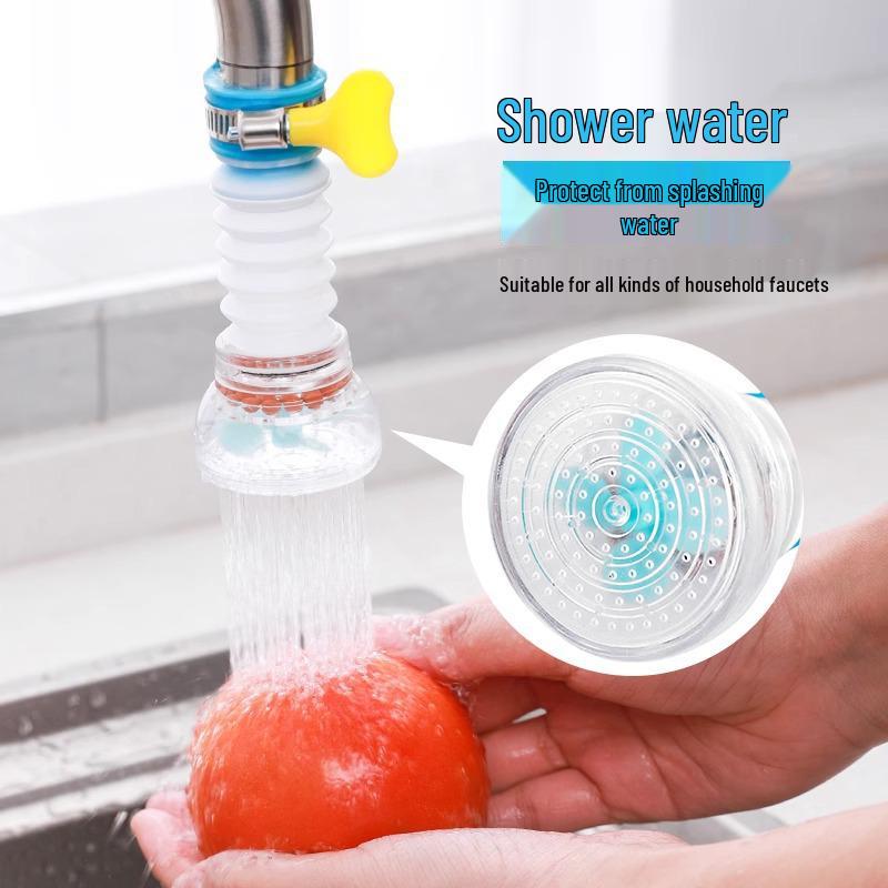 Universal Kitchen Faucet Water-Saving Sprayer with Anti-Splash Extension