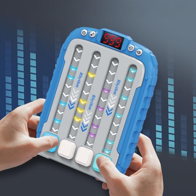 Engaging Children's Rhythm Game Machine With Adjustable Model, Enhances Coordination With Music And Lights for Parties
