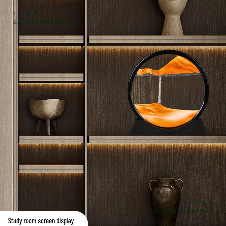 Treibsand-Sanduhr Kunst-Dekoration: Stilvolle Dekoration für Wohnzimmer & Weinschrank, Tolles Geschenk für Mädchen & Studenten