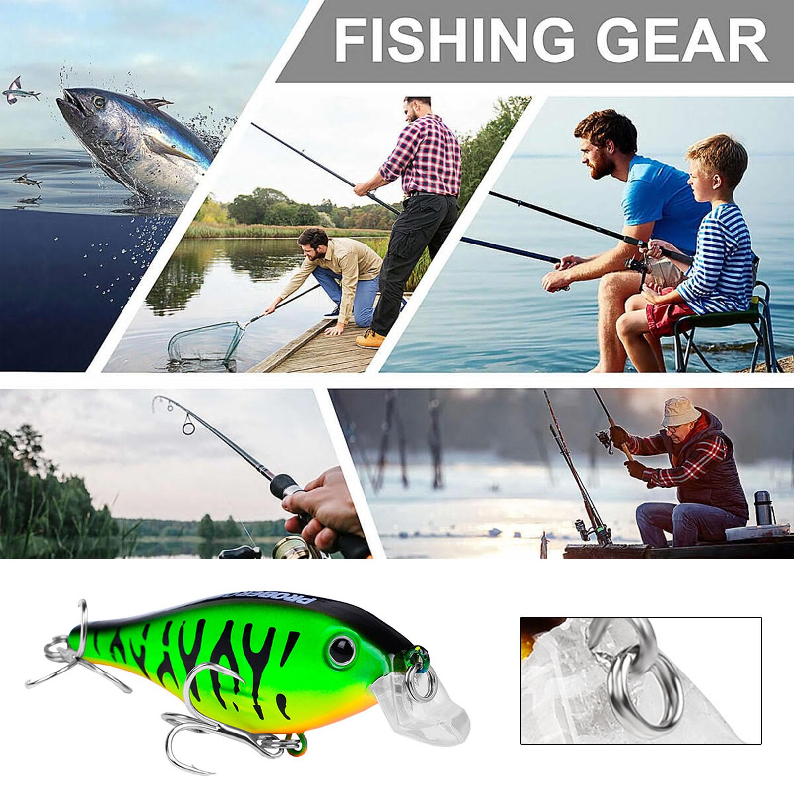 

8 см / 11,5 г Практичный тройной крючок Все водное применение Искусственная приманка Жесткая приманка Симуляция приманки Рыболовные снасти Рыболовные принадлежности