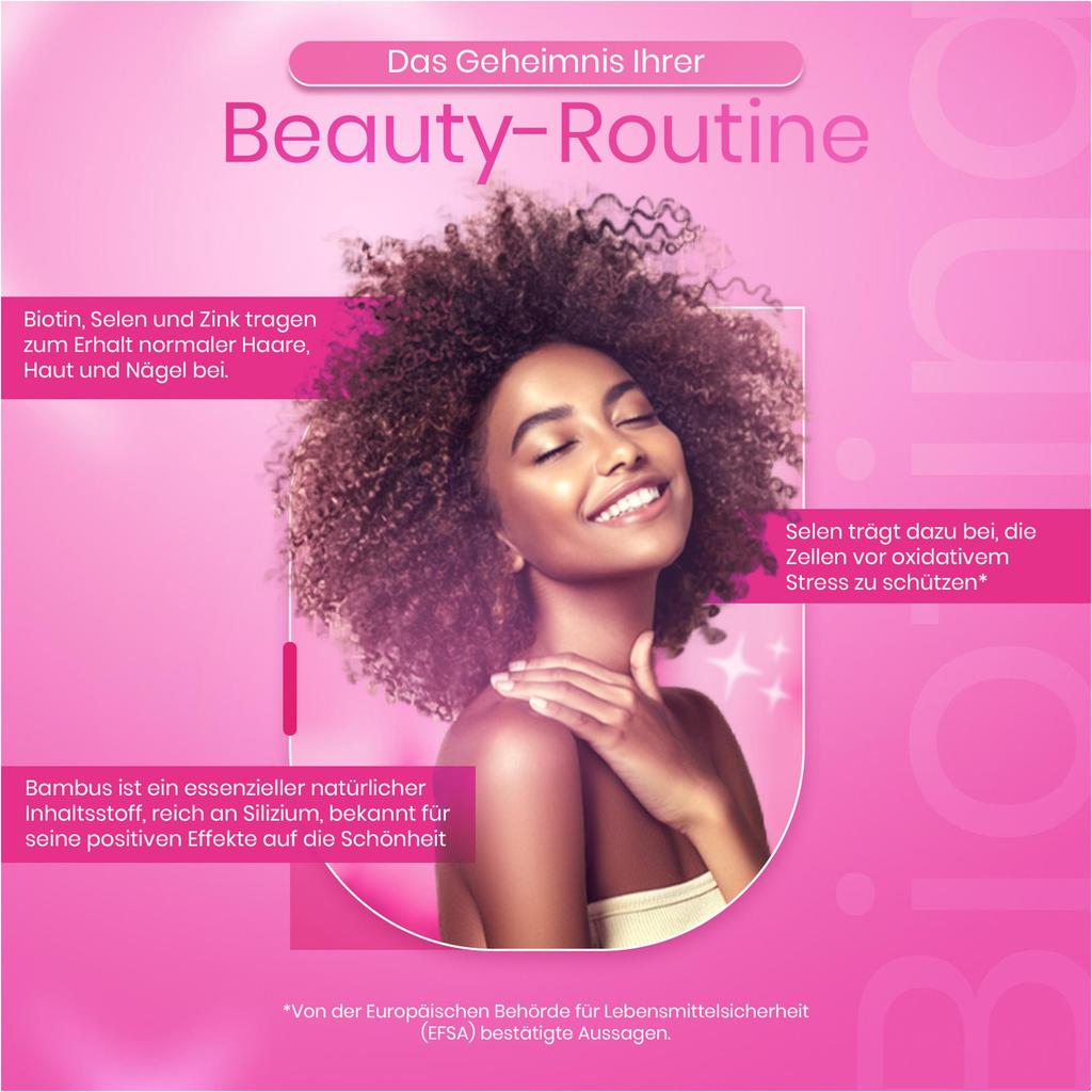 Buporai Biotin Complex Dietary Supplement Supports Healthy Hair and Nail Growth, Designed To Improve Hair Quality and Reduce Nail Breakage.