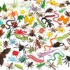 76 Pack Mini Plastic Bug Set, Realistic Insects Toy for Child, Fake Bugs Figure for Kid, Toddler, Insect Themed Party Favors Gift, Cupcake Topper,