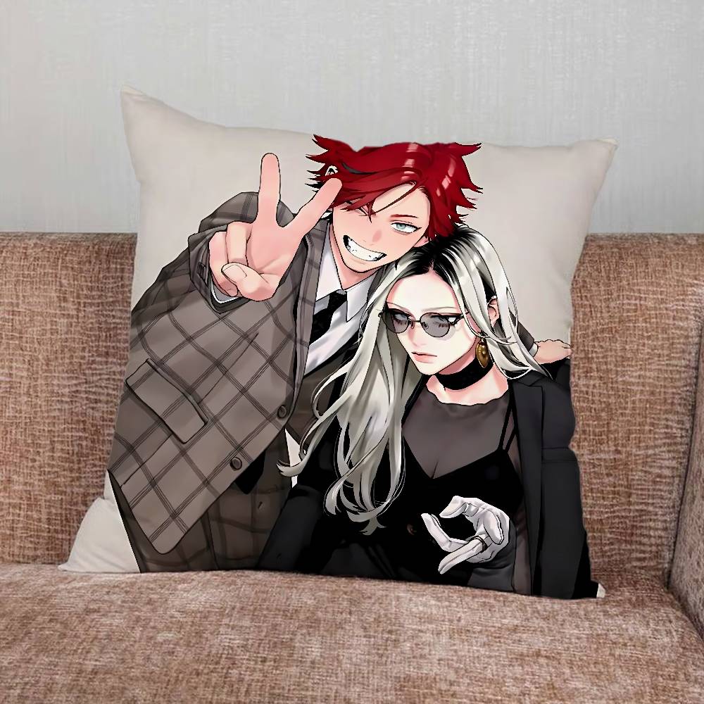 AAlma Comics GGokurakugai Creative Patterned Pillowcases for Interior Decoration Office Living Room Home