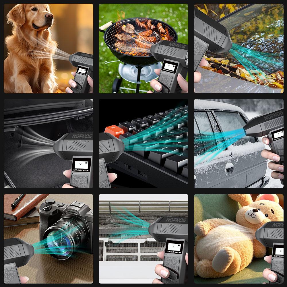 Auto foukání sněhu elektrický vzduchový prachovka 130 000 ot./min. přenosný nabíjecí turbo proudový ventilátor vysavač čisticí nástroj foukač 4 nastavitelné rychlosti