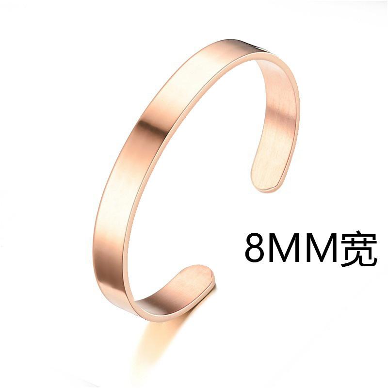 Noter Herren Edelstahl Armband 4/6/8mm Öffnungsarmreif Geschenk für ihn Pulsera Hombre Pulseira Masculina Aço Inoxidável Joias