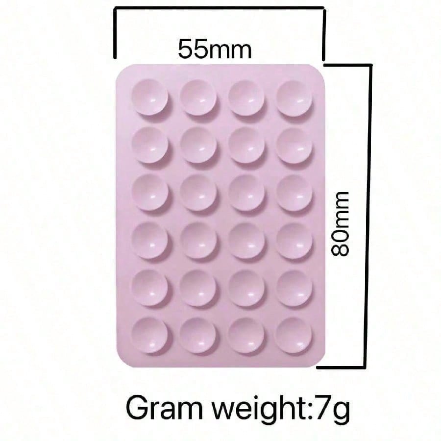 

1PC One-Side Silicone Suction Cup Minimalist Suction Cup Sticker Anti-Slip Phone Case Portable Movable Phone Holder