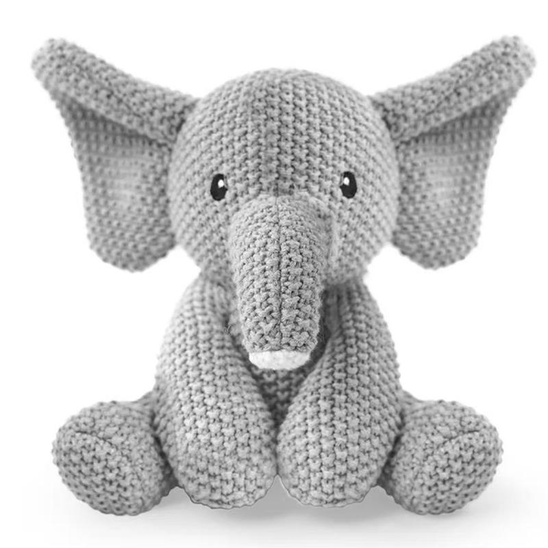 Cartoon Kreativ Gestrickte Tier Plüschpuppe Gestrickter Elefant Oktopus Hai Fuchs Dinosaurier Kaninchen Bär Schildkröte Beruhigungsspielzeug Für Kinder