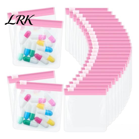 Medicine Slide Lock Bag Bags, Reusable EVA Pill Pouch, Waterproof Portable Travel Pills Small Items Storage Bag, for And Daily Use Compact Organizer