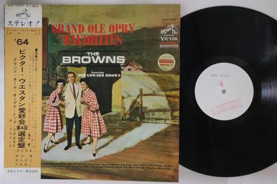 LP-Schallplatte BROWNS - Grand Ole Opry Favorites SHP5329PROMO VICTOR Japan Obi Country Gebraucht