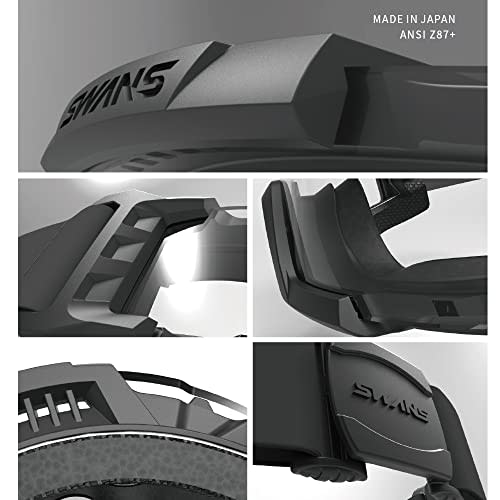 SWANS Tactical Goggles SG-2280 Black Clear Lens