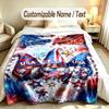 Celebration Party Theme Custom Blanket Personalized Name & Text Customized Soft Warm Throw Blanket Home Decor