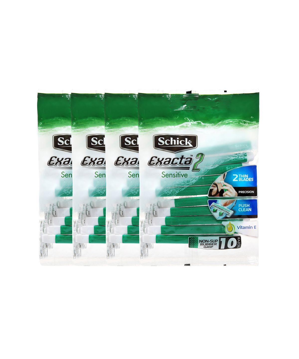 Exacta 2 Sensitive Disposable Razors 10-pack x 4 packs