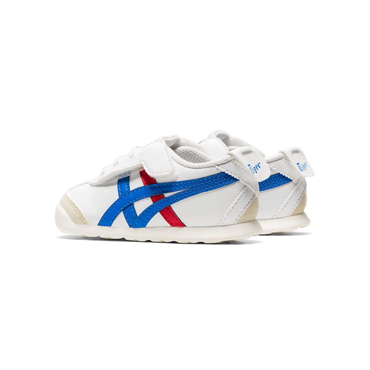 Onitsuka Tiger MEXICO 66 Athleisure Slip Resistant Cushioning Breathable Low top Toddler Shoes Blue Red White 1184A074-100