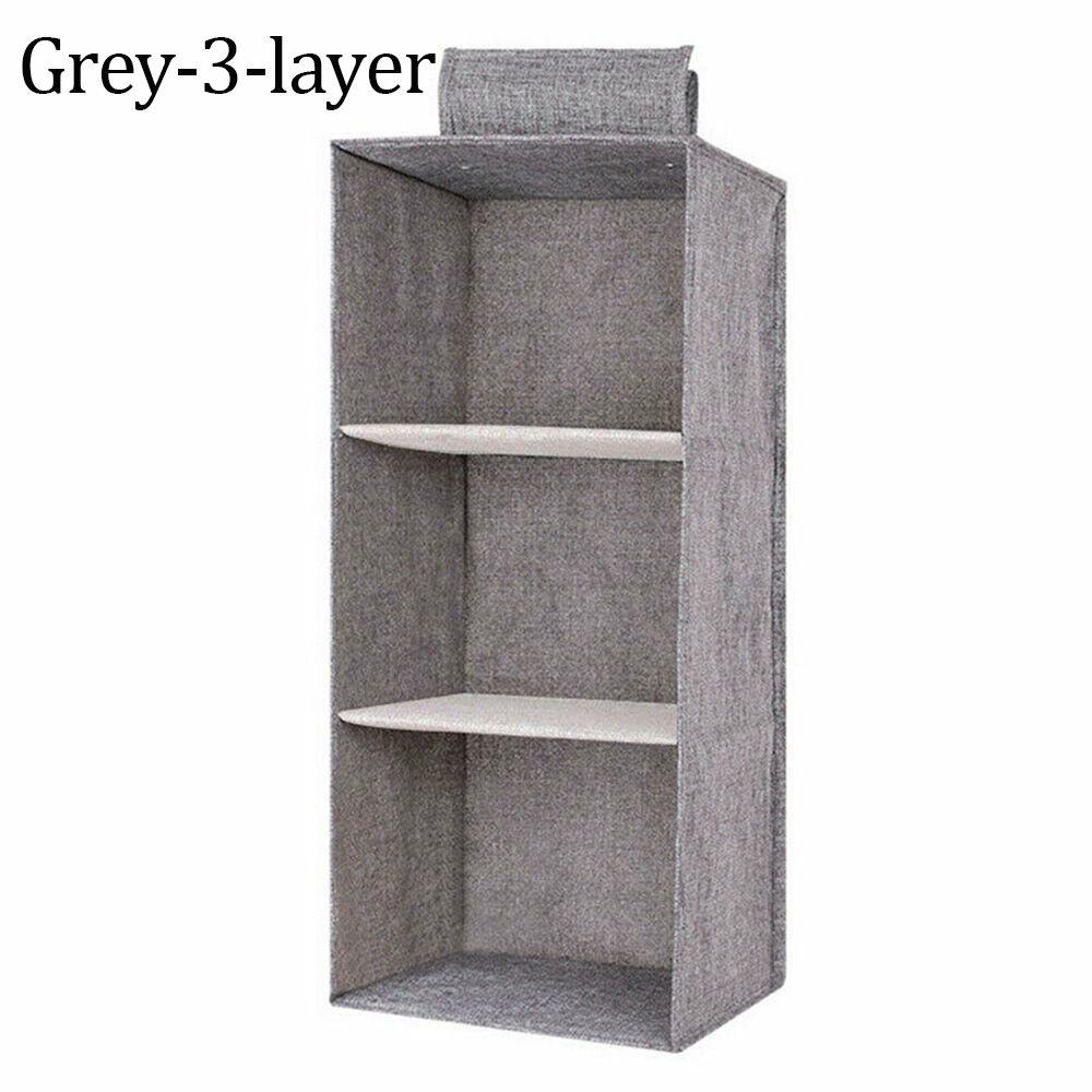 Closet Container Drawer Cotton Wardrobe Storage Bags Hanging Storage Pouch Clothes Organizer